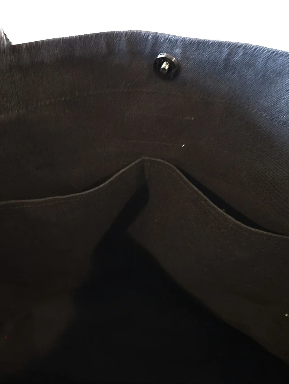 Pact 100% Organic Cotton Black Canvas Beach‎ Bag Everyday Tote Heavyweight